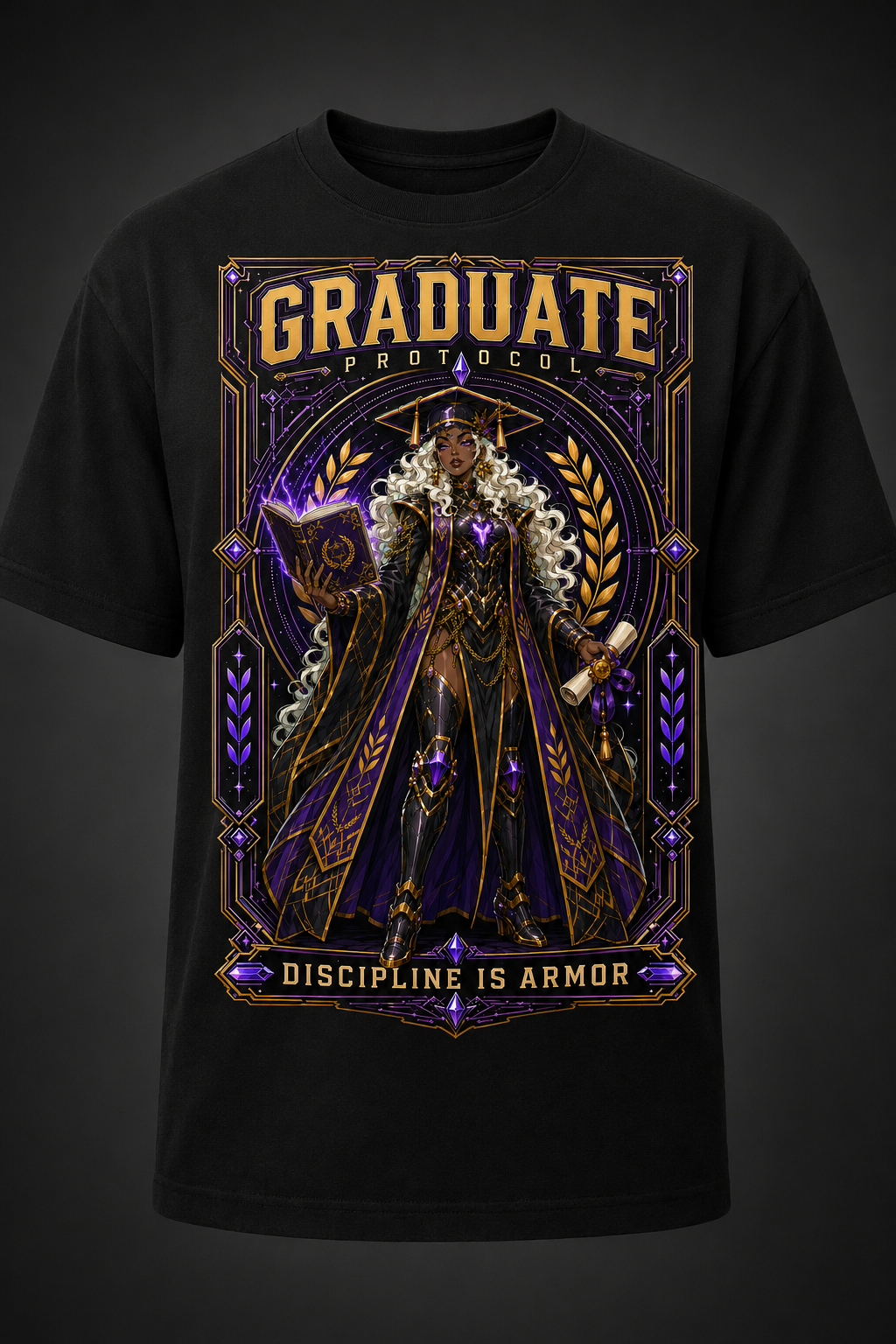 Scholar Core Unit 01 AfroAnime Graphic Tee